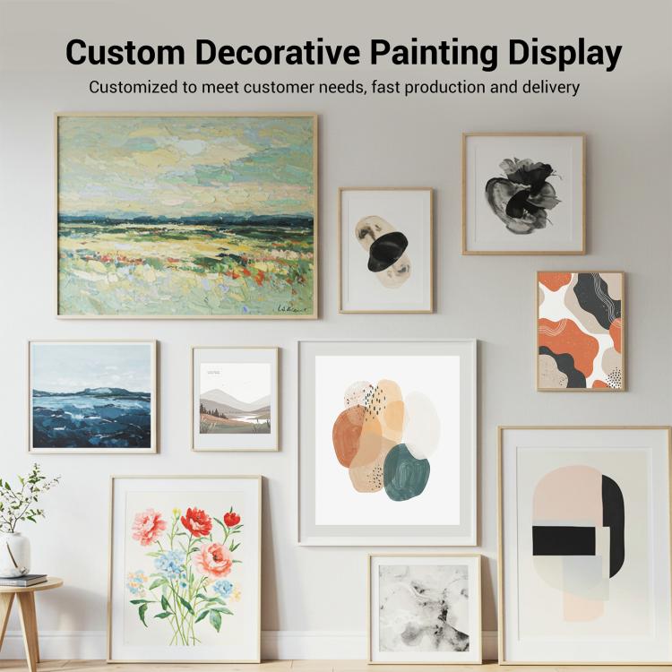 Fresh Leaves Decorative Painting with Aluminum Alloy Frame Print On Your Demand, 15x20cm, 20x20cm, 30x30cm, 40x40cm, 50x50cm, 60x60cm, 70x70cm, 80x80cm, 90x90cm