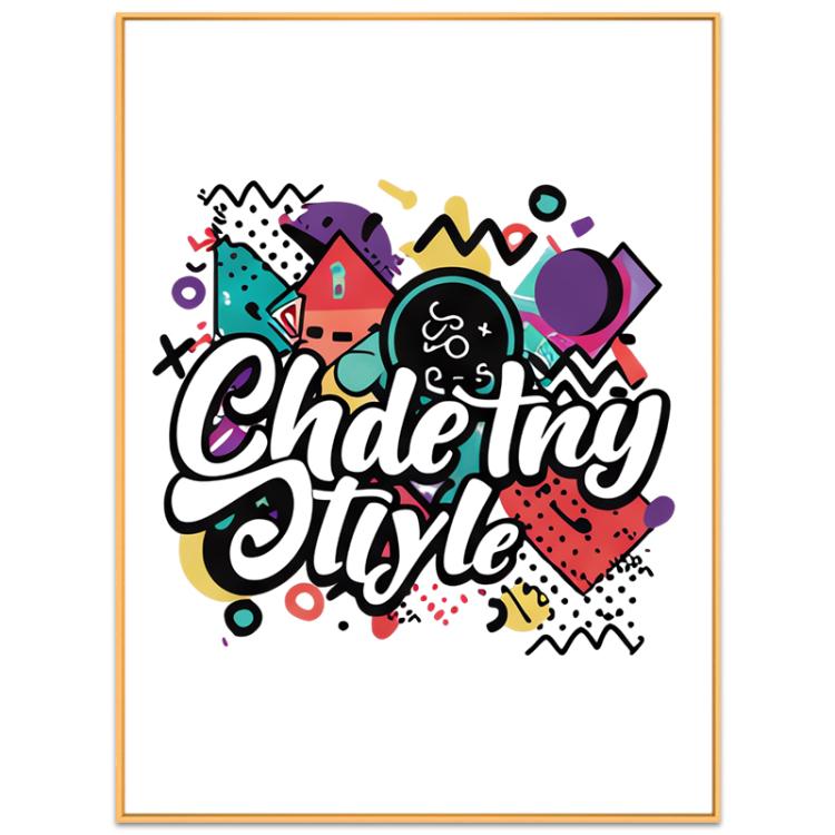 Graffiti Decorative Painting with Aluminum Alloy Frame Print On Your Demand, 15x20cm, 20x20cm, 30x30cm, 40x40cm, 50x50cm, 60x60cm, 70x70cm, 80x80cm, 90x90cm