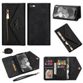 Skin Feel Zipper Horizontal Flip Leather Case with Holder & Card Slots & Photo Frame & Lanyard & Long Rope, For iPhone 6, For iPhone 6 Plus, For iPhone 7 / 8 / SE (2020), For iPhone 7 Plus / 8 Plus