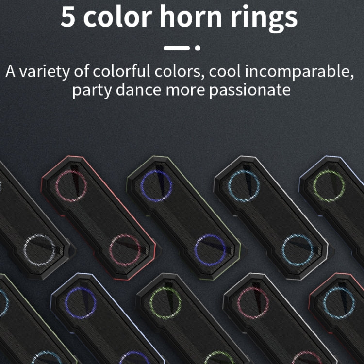 X8 Wireless Bluetooth Speaker IPX7 Waterproof Color Light Subwoofer