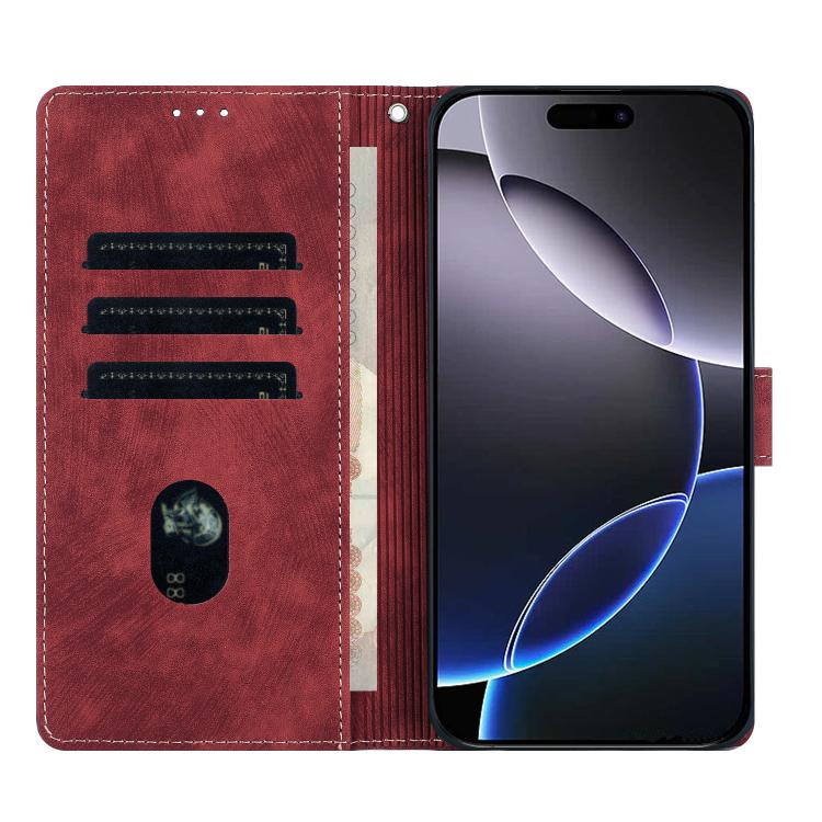 Mandala Embossed Retro Frosted Leather Phone Case, For iPhone 17e / 16e, For iPhone 17 Pro Max, For iPhone 17 Pro, For iPhone 17