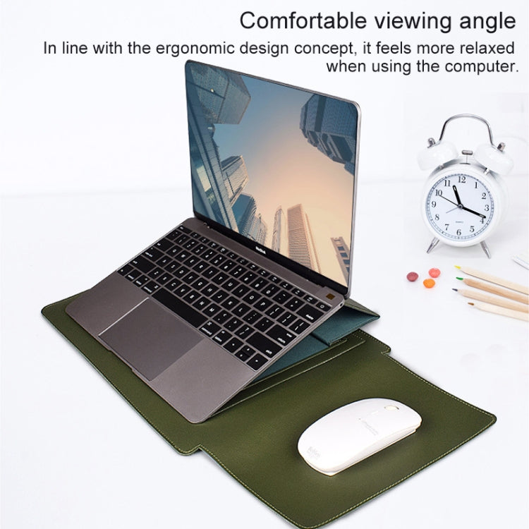 PU05 Sleeve Leather Case Carrying Bag with Small Storage Bag, for 13.3 inch Laptop, for 14.1 inch Laptop, for 15.4 inch Laptop