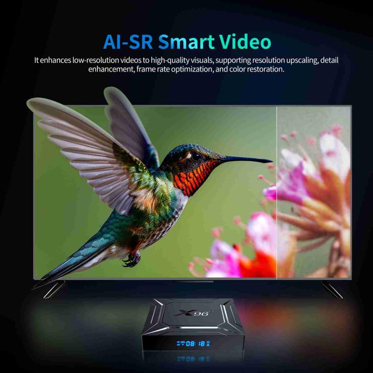 X96 M200 YB951 Android 14.0 Smart TV Box, Amlogic S905X5M Quad-core ARM Cortex A55, 2GB+16GB, 4GB+32GB, 4GB+64GB