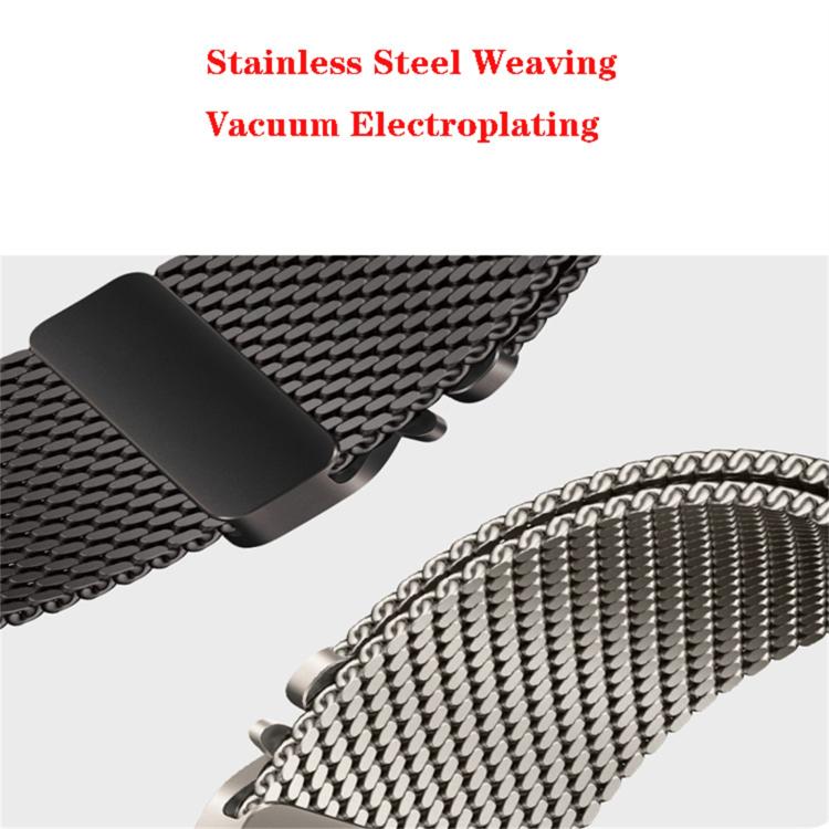 xDfind Umbrella Buckle Think Mesh Milanese Stainless Steel Watch Band, For Apple Watch 46mm / 49mm / 45mm / 44mm Think Mesh