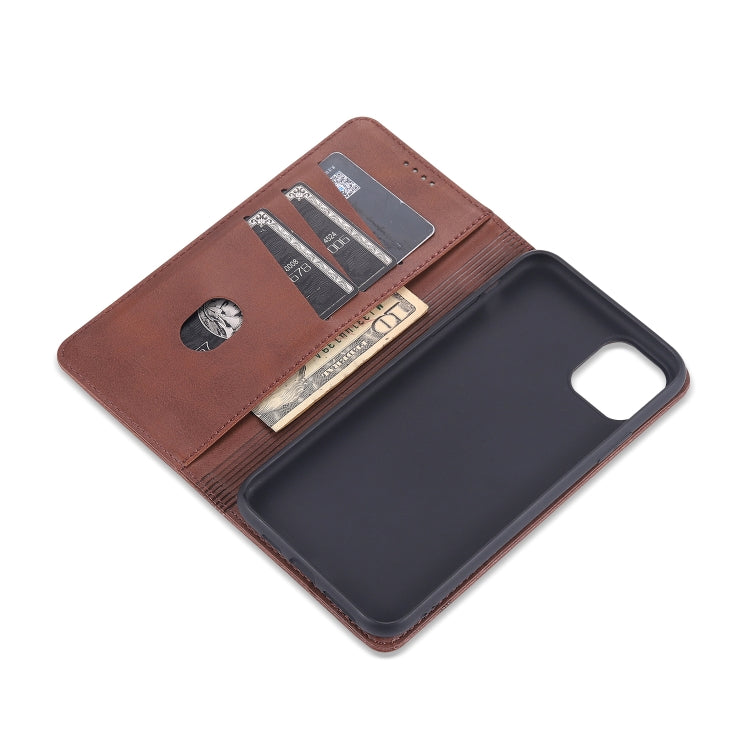 AZNS Magnetic Calf Texture Horizontal Flip Leather Case with Card Slots & Holder & Wallet, For iPhone 12 Pro Max, For iPhone 12 / 12 Pro, For iPhone 12 mini, For iPhone 11 Pro Max