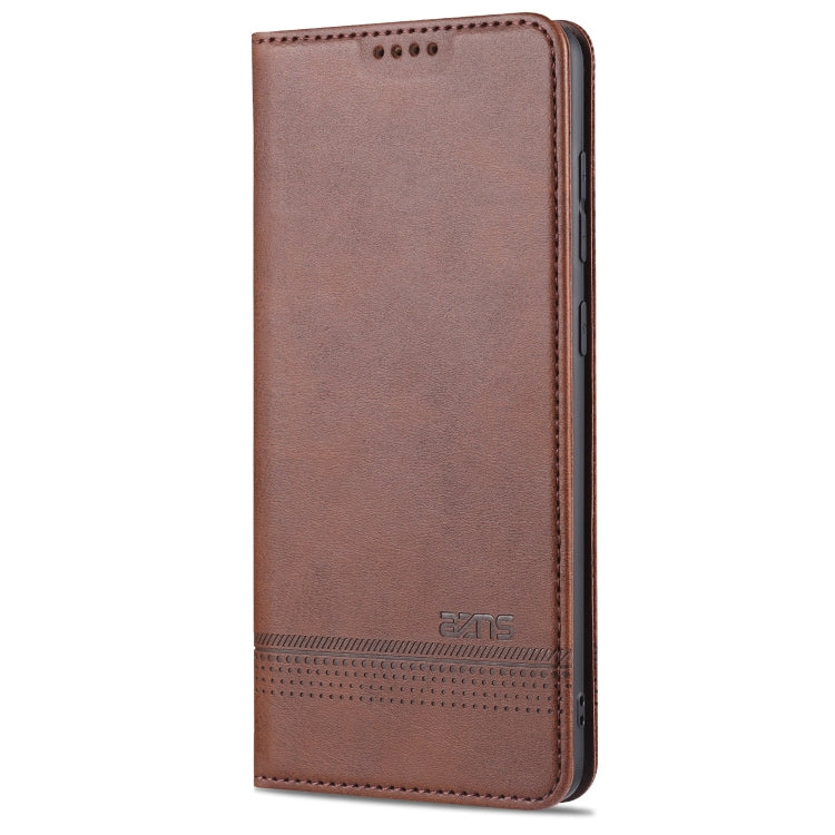 AZNS Magnetic Calf Texture Horizontal Flip Leather Case with Card Slots & Holder & Wallet, For Samsung Galaxy A51, For Samsung Galaxy A71, For Samsung Galaxy Note 10 Lite