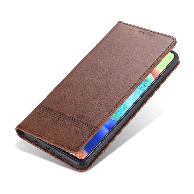 AZNS Magnetic Calf Texture Horizontal Flip Leather Case with Card Slots & Holder & Wallet, For Samsung Galaxy A51, For Samsung Galaxy A71, For Samsung Galaxy Note 10 Lite