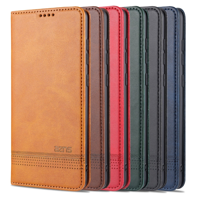 AZNS Magnetic Calf Texture Horizontal Flip Leather Case with Card Slots & Holder & Wallet, For Samsung Galaxy A51, For Samsung Galaxy A71, For Samsung Galaxy Note 10 Lite