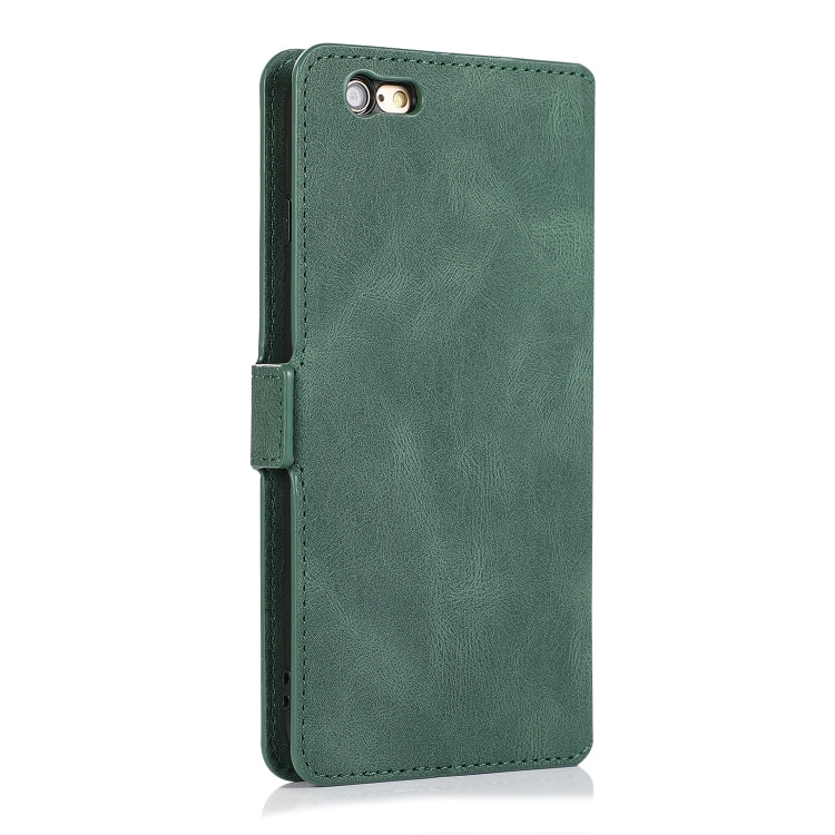 Retro-Lederhülle mit Magnetverschluss, horizontal aufklappbar, mit Ständer, Kartenfächern, Bilderrahmen und Geldbörse, für iPhone 6, für iPhone 6 Plus, für iPhone SE 2022 / SE 2020 / 8 / 7, für iPhone 8 Plus / 7 Plus
