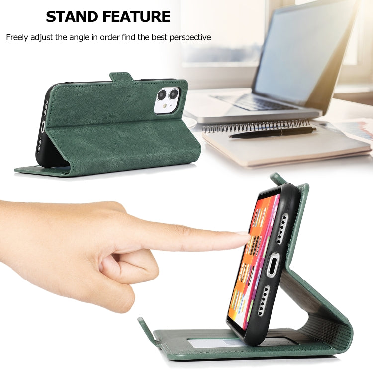 Retro-Lederhülle mit Magnetverschluss, horizontal aufklappbar, mit Halterung, Kartenfächern, Bilderrahmen & Portemonnaie, für iPhone 11, für iPhone 11 Pro, für iPhone 11 Pro Max, für iPhone XS / X