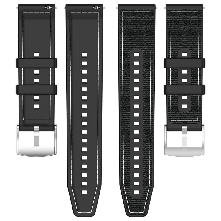 xDfind Hybrid Nylon Braid Silicone Watch Band, 20mm For Garmin?Venu / Venu 2 / SQ / SQ2