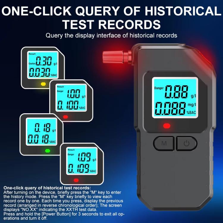 Home Digital Display Blow-type Alcohol Tester Alcohol Detector, 1101