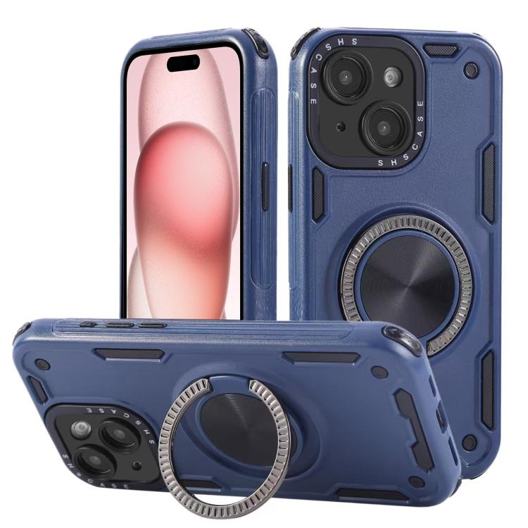 Three-core Mecha 360 Degree Rotation Magnetic Holder Phone Case, For iPhone 15 Pro Max, For iPhone 15, For iPhone 14, For iPhone 14 Pro Max, For iPhone 13 Pro Max, For iPhone 13