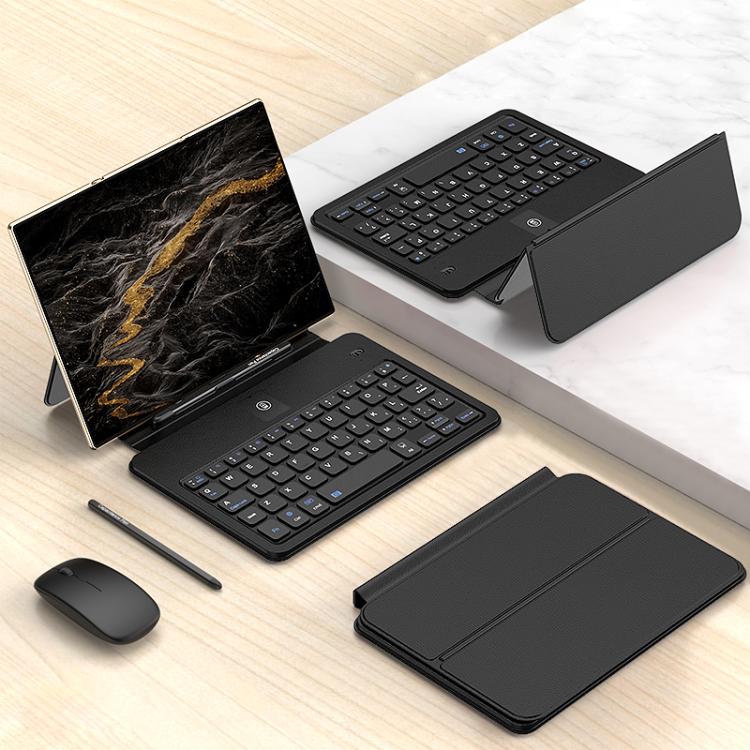 Integrated Full Coverage Bluetooth Keyboard Leather Case Set with Pen and Mouse