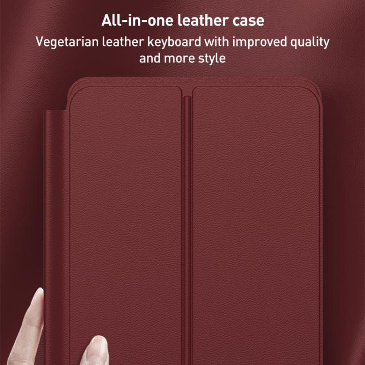 Integrated Full Coverage Bluetooth Keyboard Leather Case Set with Pen and Mouse