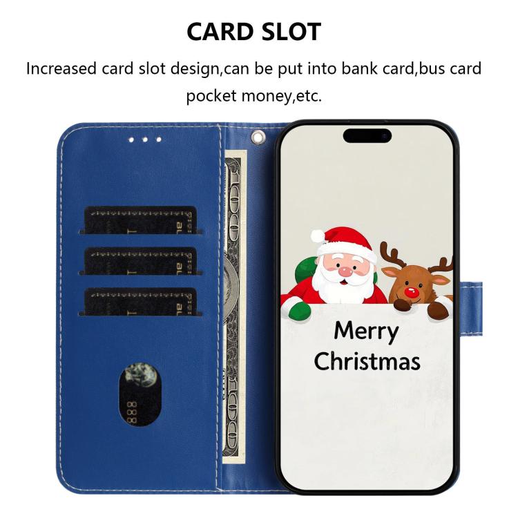 Christmas Series Buckle Leather Phone Case with Hand Strap, For Samsung Galaxy S23 5G, For Samsung Galaxy Xcover6 Pro, For Samsung Galaxy S22 Ultra 5G, For Samsung Galaxy S22+ 5G