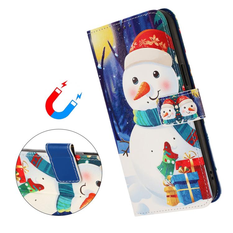 Christmas Series Buckle Leather Phone Case with Hand Strap, For Samsung Galaxy S25 Ultra 5G, For Samsung Galaxy S24 FE 5G, For Samsung Galaxy Xcover7 Pro, For Samsung Galaxy Xcover7 5G