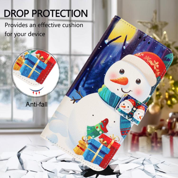 Christmas Series Buckle Leather Phone Case with Hand Strap, For Samsung Galaxy S26+ 5G, For Samsung Galaxy S26 Edge 5G, For Samsung Galaxy S26 Ultra 5G, For Samsung Galaxy S26 Pro 5G