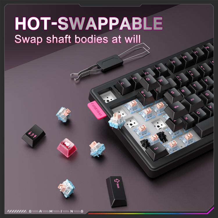 MT706 81-Keys Hot Swappable Triple Mode Mechanical Keyboard, MT706