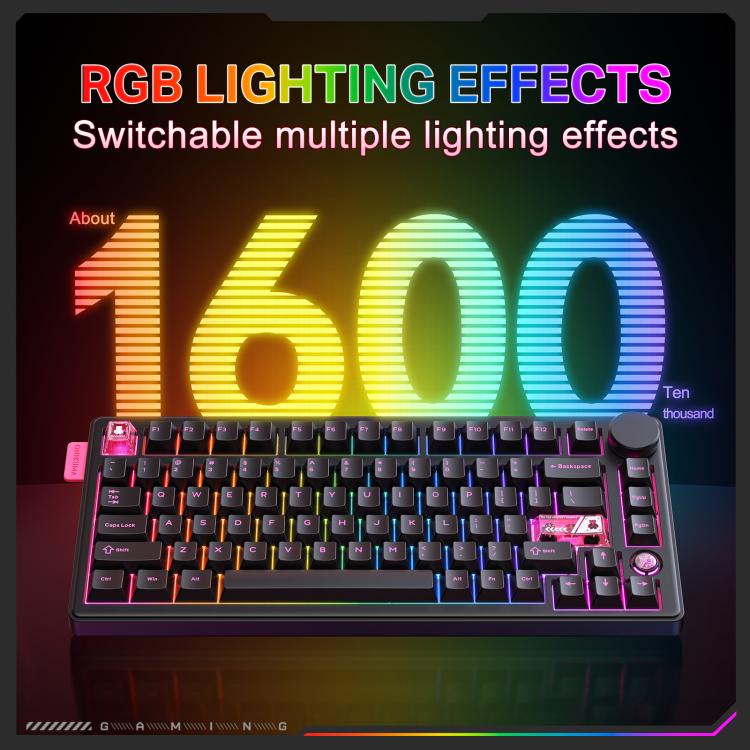 MT706 81-Keys Hot Swappable Triple Mode Mechanical Keyboard, MT706