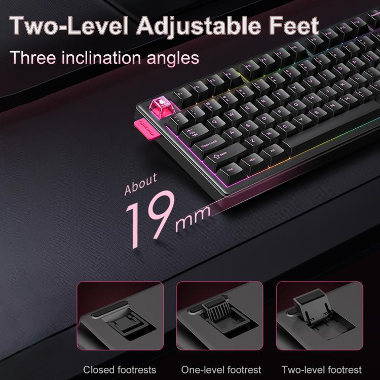 MT706 81-Keys Hot Swappable Triple Mode Mechanical Keyboard, MT706
