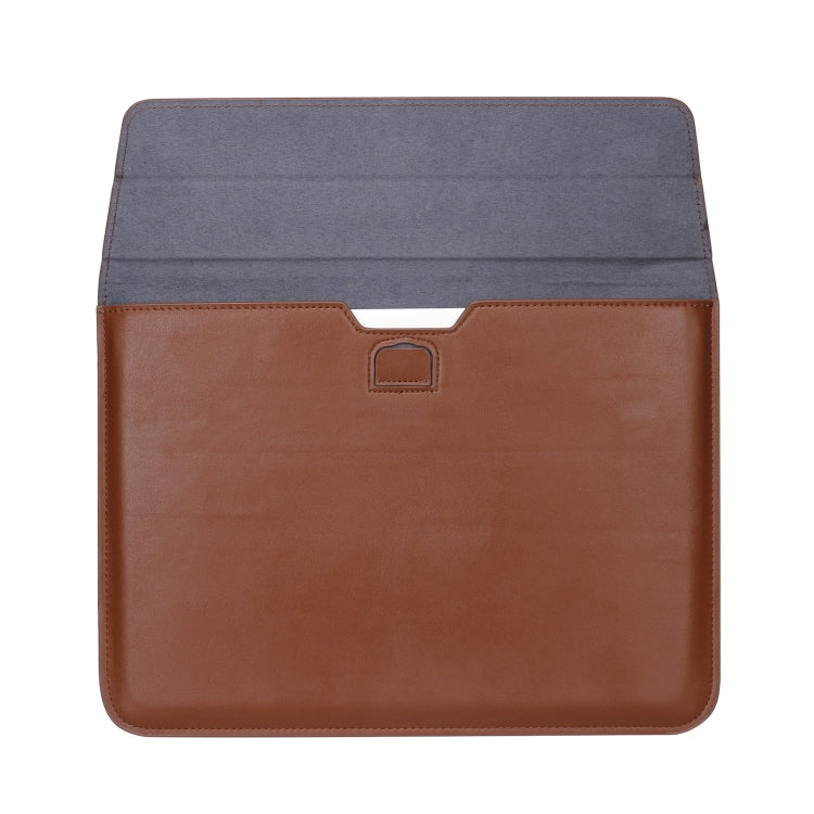 PU Leather Ultra-thin Envelope Bag Laptop Bag with Stand Function, For MacBook Air / Pro 15 inch