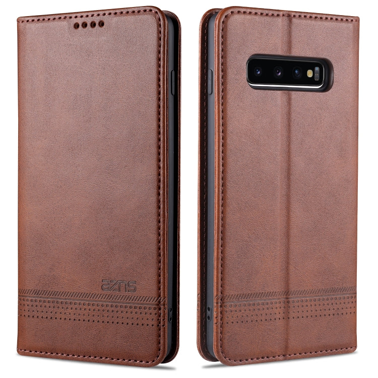 AZNS Magnetic Calf Texture Horizontal Flip Leather Case with Card Slots & Holder & Wallet, For Samsung Galaxy S10+, For Samsung Galaxy S20 FE, For Huawei Honor X10 Max