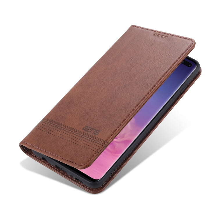 AZNS Magnetic Calf Texture Horizontal Flip Leather Case with Card Slots & Holder & Wallet, For Samsung Galaxy S10+, For Samsung Galaxy S20 FE, For Huawei Honor X10 Max