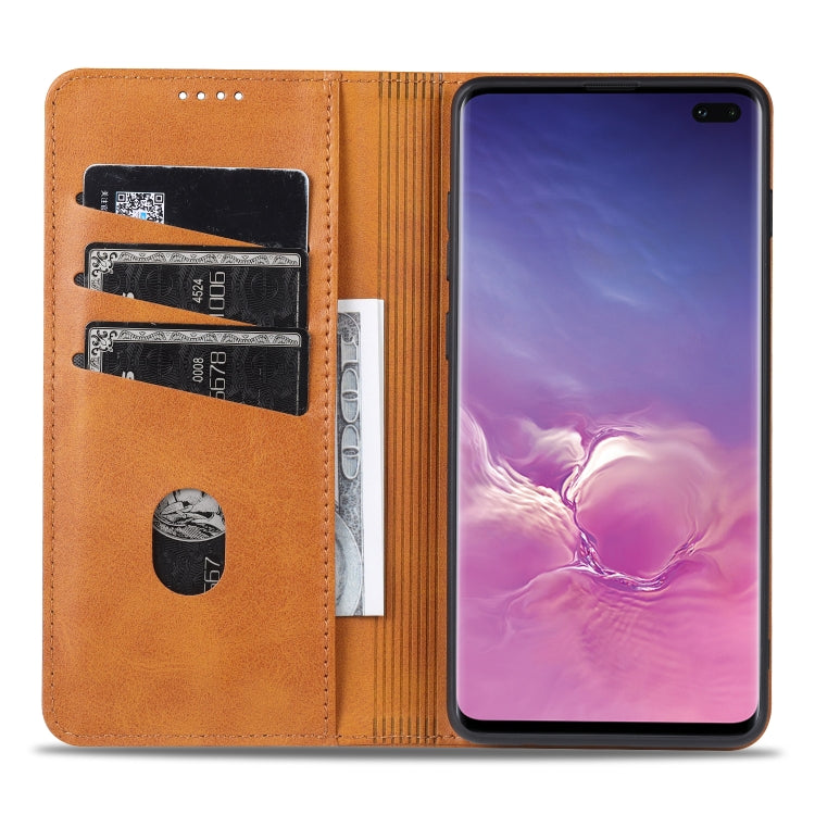 AZNS Magnetic Calf Texture Horizontal Flip Leather Case with Card Slots & Holder & Wallet, For Samsung Galaxy S10+, For Samsung Galaxy S20 FE, For Huawei Honor X10 Max
