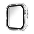 xDfind Single Row Diamond Tempered Glass Film Integrated PC Watch Case, For Apple Watch Ultra 3 / 2 / 1 49mm, For Apple Watch Series 9 / 8 / 7 45mm