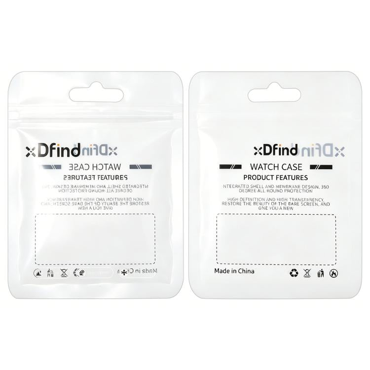 xDfind Single Row Diamond Tempered Glass Film Integrated PC Watch Case, For Apple Watch Series 44mm, For Apple Watch Series 40mm