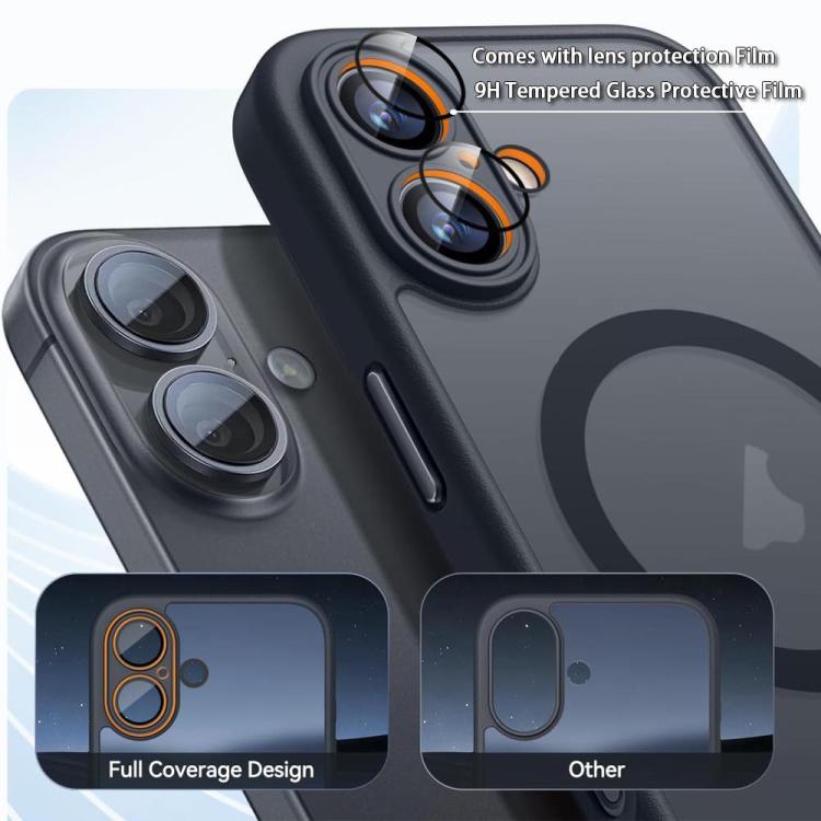 XDcase Skin Feel Magnetic Frosted Phone Case with Lens Film, For iPhone 15 Pro Max, For iPhone 15 Pro, For iPhone 15, For iPhone 14 Plus, For iPhone 14, For iPhone 14 Pro, For iPhone 14 Pro Max