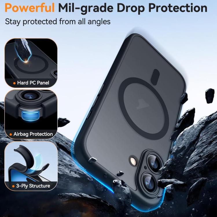 XDcase Skin Feel Magnetic Frosted Phone Case with Lens Film, For iPhone 17e / 16e, For iPhone 16 Pro Max, For iPhone 16 Pro, For iPhone 16 Plus, For iPhone 16