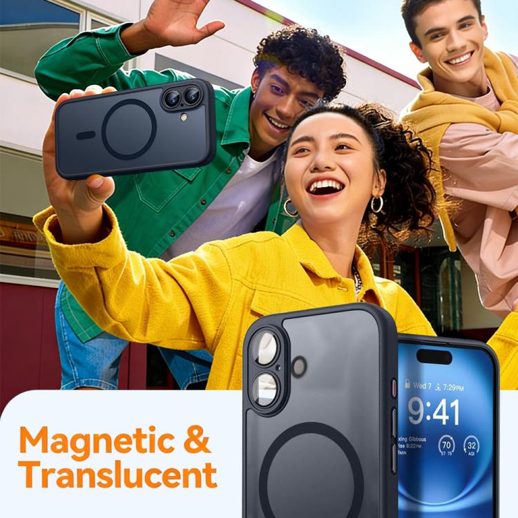 XDcase Skin Feel Magnetic Frosted Phone Case with Lens Film, For iPhone 17e / 16e, For iPhone 16 Pro Max, For iPhone 16 Pro, For iPhone 16 Plus, For iPhone 16