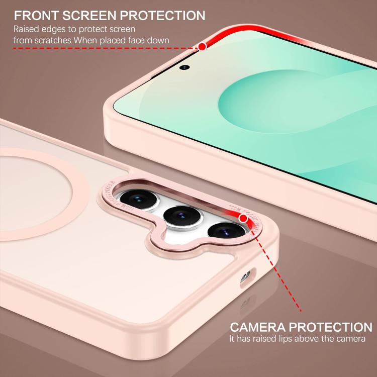 XDcase Metal Lens Frame Skin Feel Magnetic Phone Case, For Samsung Galaxy S25 5G, For Samsung Galaxy S25+ 5G, For Samsung Galaxy S25 Ultra 5G, For Samsung Galaxy S24 Ultra 5G