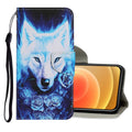 Coloured Drawing Pattern Horizontal Flip PU Leather Case with Holder & Card Slots & Wallet & Lanyard, For iPhone 12 mini