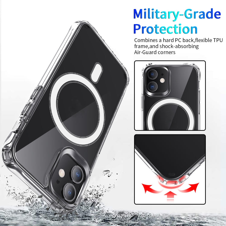 Magnetic Ring Clear Crystal Acrylic +TPU Four-corner Airbag Shockproof Case, For iPhone 12 Pro Max, For iPhone 12 / 12 Pro, For iPhone 12 mini