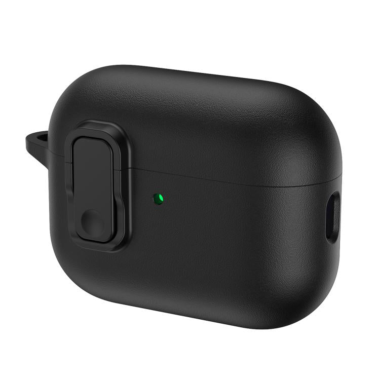 XDcase Leather Texture Security Lock TPU Earbud Case, For AirPods Pro 3, For AirPods 4, For AirPods Pro 2 / 1