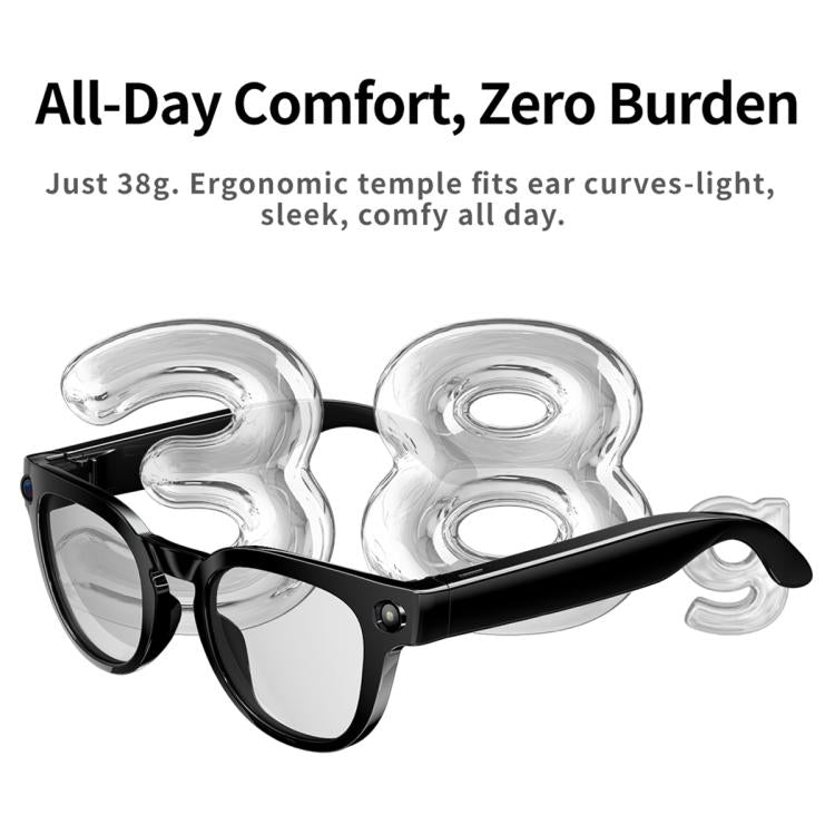 MT3 8MP Smart AI Glasses with Wi-Fi, Touch Control & Bluetooth Calling