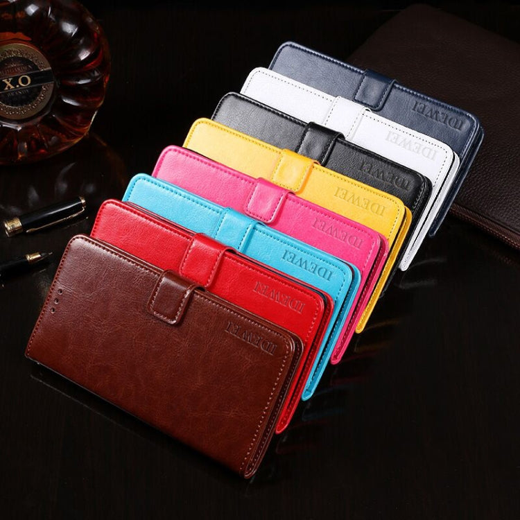 idewei Crazy Horse Texture Horizontal Flip Leather Case with Holder & Card Slots & Wallet, For Google Pixel 4a 5G