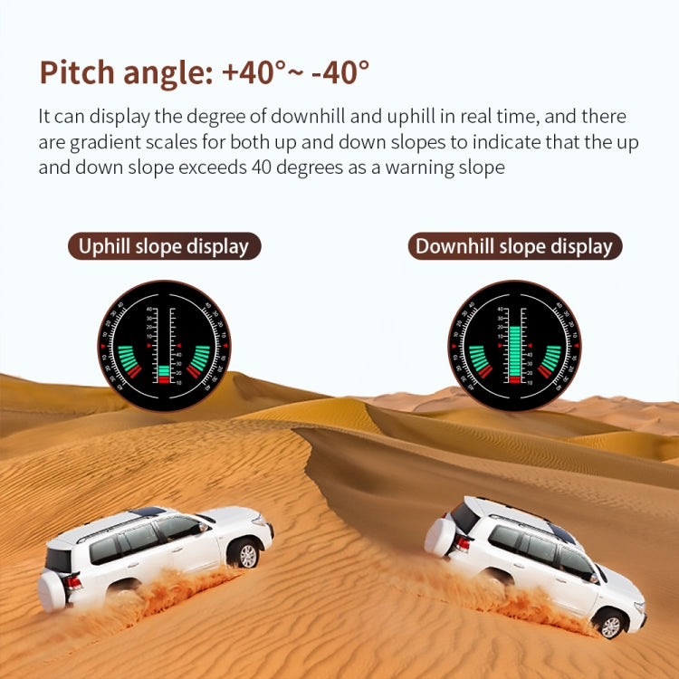 P18 GPS Car HUD Head-up Display Vehicle Speed / Voltage / Mileage, P18