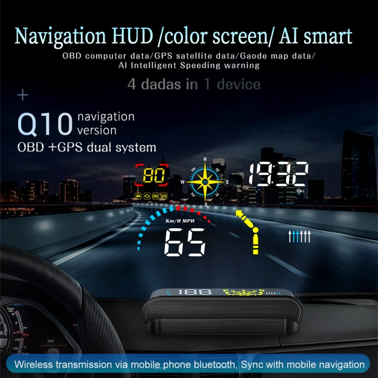 Q10 Car HUD Head-up Display GPS Speed Meter, Q10