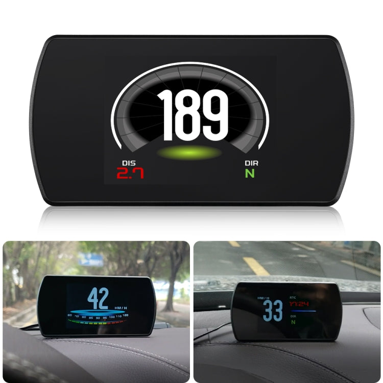 T800 Car HUD Head-up Display GPS Speed Display Speed / Voltage Alarm Altitude Display, T800