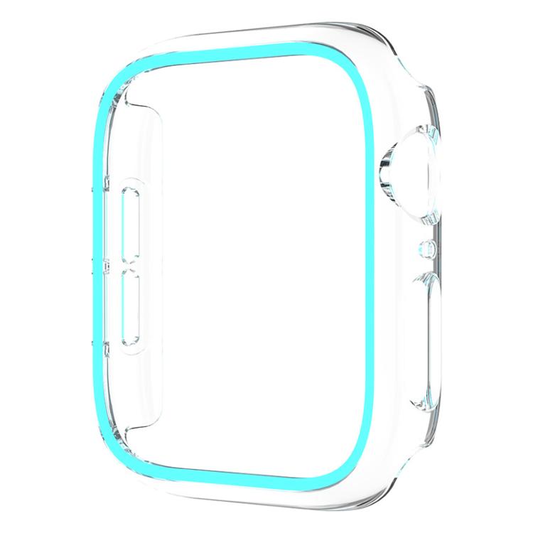 XDfind Transparent Luminous Half Coverage Hollow PC Watch Case, For Apple Watch Series 44mm, For Apple Watch Series 40mm, For Apple Watch Series 11 46mm / 10 46mm, For Apple Watch Series 11 42mm / 10 42mm, For Apple Watch Ultra 3 / 2 / 1 49mm