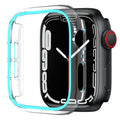 XDfind Transparent Luminous Half Coverage Hollow PC Watch Case, For Apple Watch Series 44mm, For Apple Watch Series 40mm, For Apple Watch Series 11 46mm / 10 46mm, For Apple Watch Series 11 42mm / 10 42mm, For Apple Watch Ultra 3 / 2 / 1 49mm