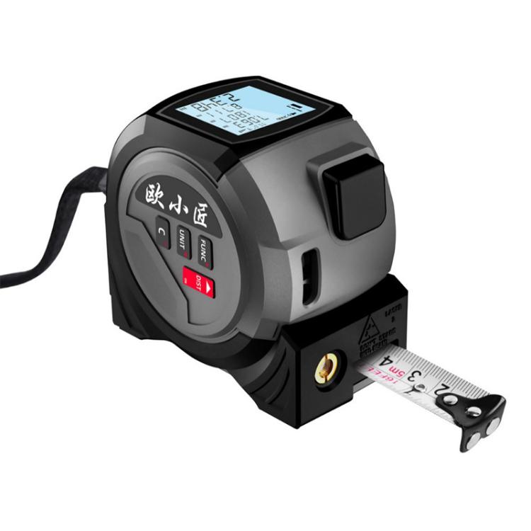OUXIAOJIANG 3-in-1 hochpräziser Hand-Kreuzlinien-Laser-Entfernungsmesser mit digitalem Maßband, 40 m, 60 m