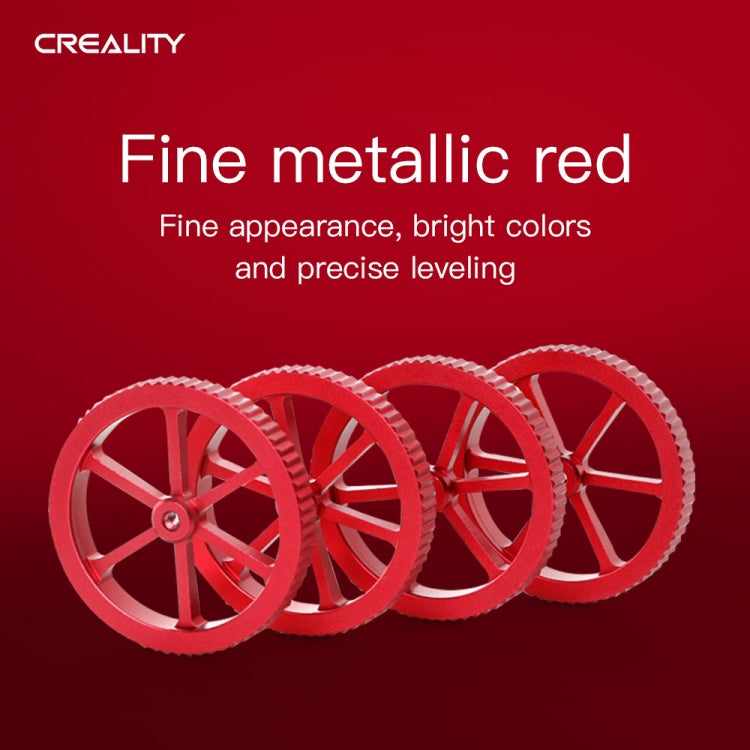 Creality Metall Rote Hand Nivellierschraube für Ender-3 / Ender-3 Pro / Ender-3 V2 / CR-10 Pro V2 3D-Drucker