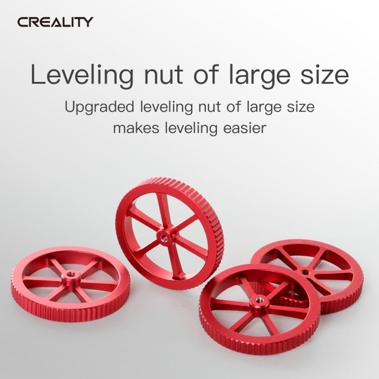 Creality Metall Rote Hand Nivellierschraube für Ender-3 / Ender-3 Pro / Ender-3 V2 / CR-10 Pro V2 3D-Drucker