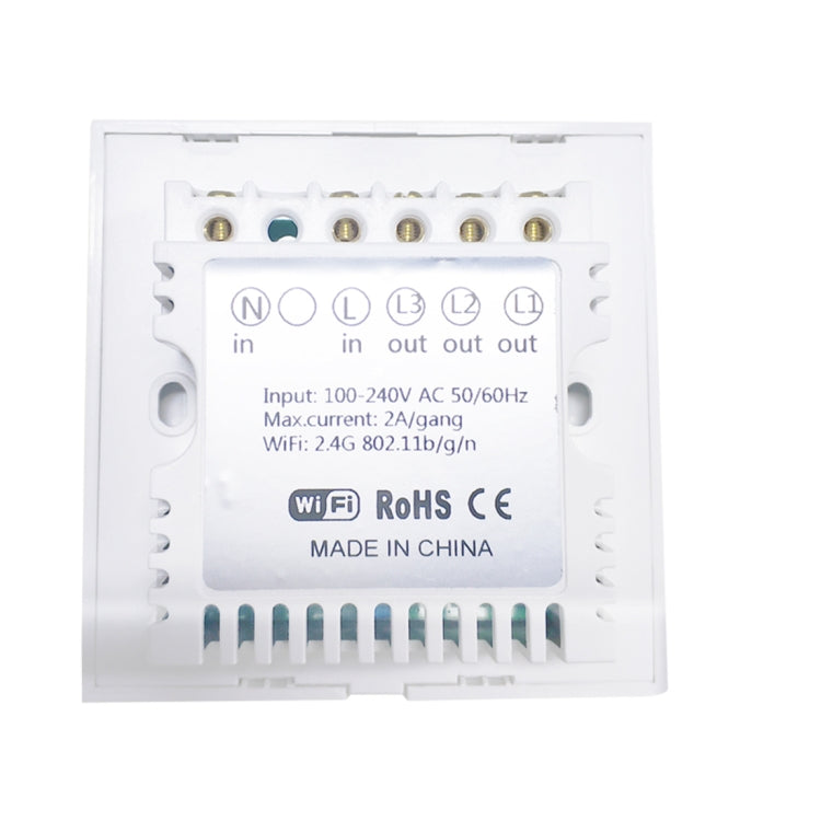WS-UK-01 EWeLink App & Touch-Steuerung 2A 1-fach Smart-Wandschalter mit Glasfront, AC 90V-250V, UK-Stecker, 1-fach