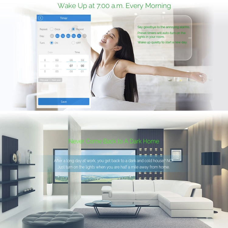 WS-UK-01 EWeLink App & Touch-Steuerung 2A 1-fach Smart-Wandschalter mit Glasfront, AC 90V-250V, UK-Stecker, 1-fach